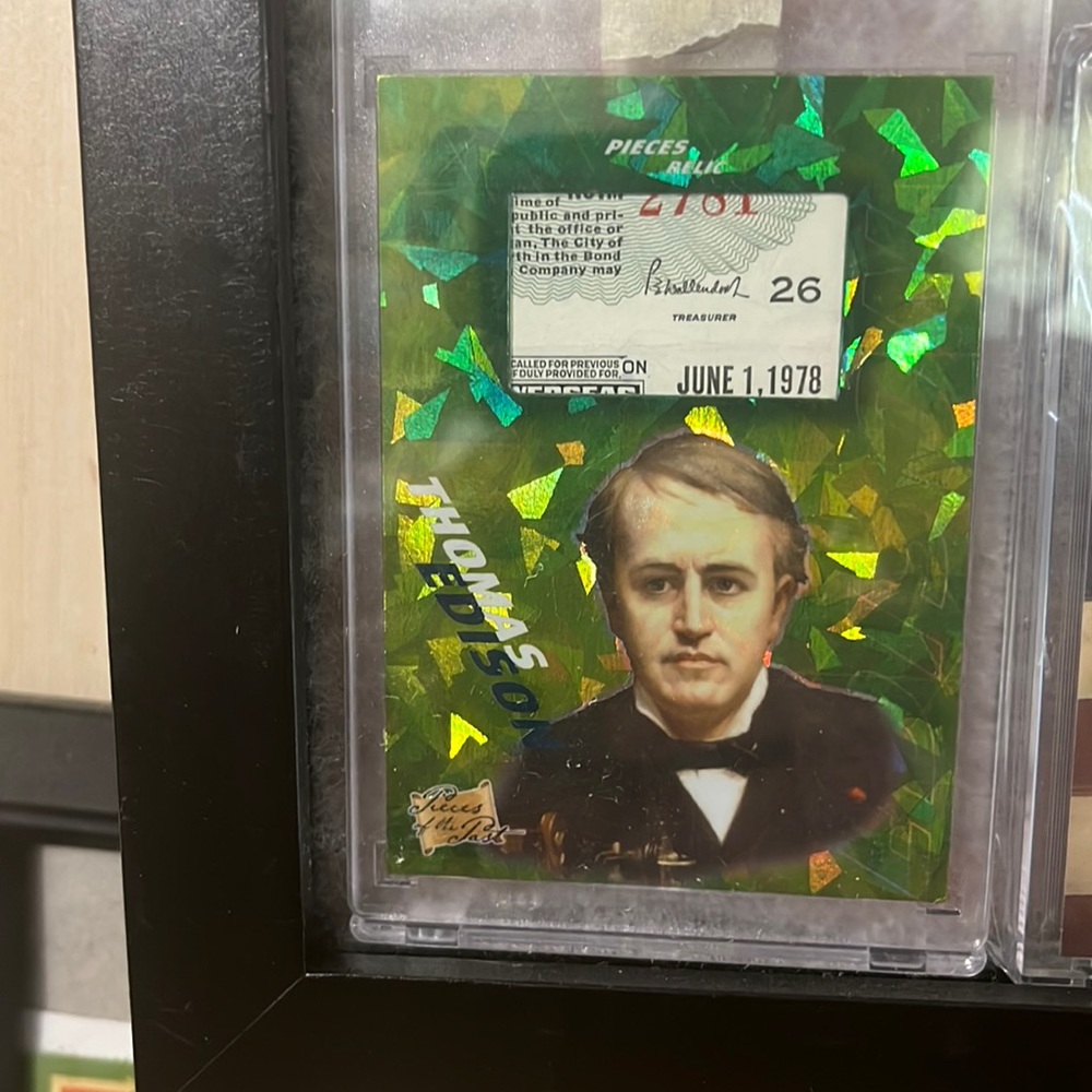 Pieces of the past Thomas Edison